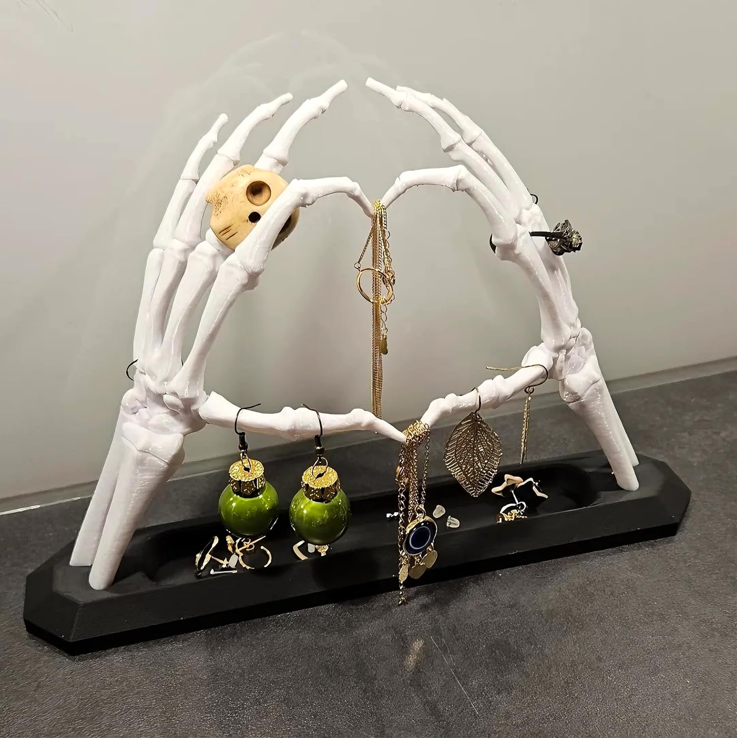 Skeleton Hand Jewelry Stand Holder Organizer, Creative Necklace Holder Jewelry Rack Hanger for Earring Bracelet, Gift for Women