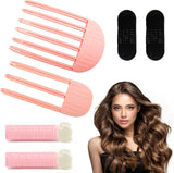 6Pcs Volumizing Hair Clips - Hair Volume Clips for Fluffy Bangs, Spong Bun Updo Volumizing Hair Root Clips Hair Comb Tool (Pink)