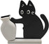 Cat Push Flower Vase for Home Decor Cute Vases for Table Room Decor Unique Lollipop Vases for Women Cat Lover Birthday Gifts (Small)