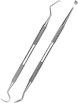 2 Pack Dental Tools for Teeth Cleaning, Professional Metal Dental Pick Hygiene Kit for Home Use, Tooth Scraper Tartar Plaque Remover for Family Pets Oral Care - with Case