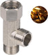 Bidet T Adapter, Metal T Valve for Bidet(3/8” x 3/8” x 3/8”), 3 Way Tee Connector Bidet Attachment for Toilet