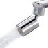 Dual-Function Female Faucet Aerator, 1.8 GPM Extra Big Angle Rotate Kitchen Sink Aerator Sprayer Head 360 Degree Swivel Kitchen Sink Sprayer Attachment-55/64 Inch-27UNS Female Thread-Chrome