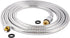 All Metal Shower Hose 90 inch (7.5 ft) Bathroom Handheld Shower Head Hose 2.3 Meters Extension Replacement Part with Brass Fittings Made of Stainless Steel -Polished Chrome Finish