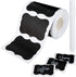 Cerolopy 150Pcs Waterproof Chalkboard Labels, Reusable Blackboard Stickers for Kitchen Organize with 1 White Chalk Pen,Removable Label Sticker on a Roll for Jars, Scrapbooking(Lace Shape)