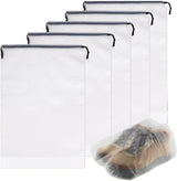 Store 20 Pack Transparent Shoe Bags 40x30 cm for Travel Large Clear Shoes Storage Organizers Pouch with Rope for Men and Women Home Storage Water-Resistant