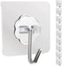 Store Adhesive Wall Hooks 24 Pack Heavy Duty Self Adhesive Hooks for Hanging, Transparent Waterproof Oilproof Sticky Hook for Kitchen Bathroom Shower Door Outdoor Home Improvement Utility Hook
