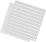 Store Rubber Bumpers Clear Self Adhesive Bumpers Noise Dampening Buffer Pads 100PCS 3/8 Inch Protection for Cabinet Door Drawer Wooden Floor-Hemispherical