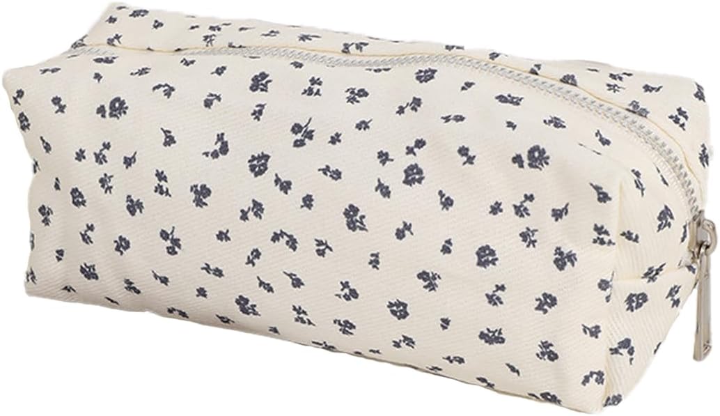 Pencil Case Pencil, Teenage Pen Case, Pen Case Leather, The Cute Cartoon Small can be Used as a Key Bag, a Cosmetic Bag, and is Easy to Carry (White, blue285)