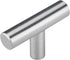 10 Pack Brushed Nickel Cabinet Knobs Cabinet Hardware - Brushed Nickel Drawer Knobs Kitchen Cabinet Knobs T Bar Drawer Pull Knobs 1/2 inch Diameter Overall Length 50mm