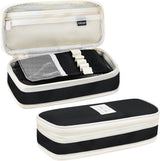 Large Capacity Pencil Case with Compartments, Aesthetic Pencil Pouch with Double Zipper Cute Pen Pouch for Students, Adults Teens, Back to School Supplies Office, Home Use