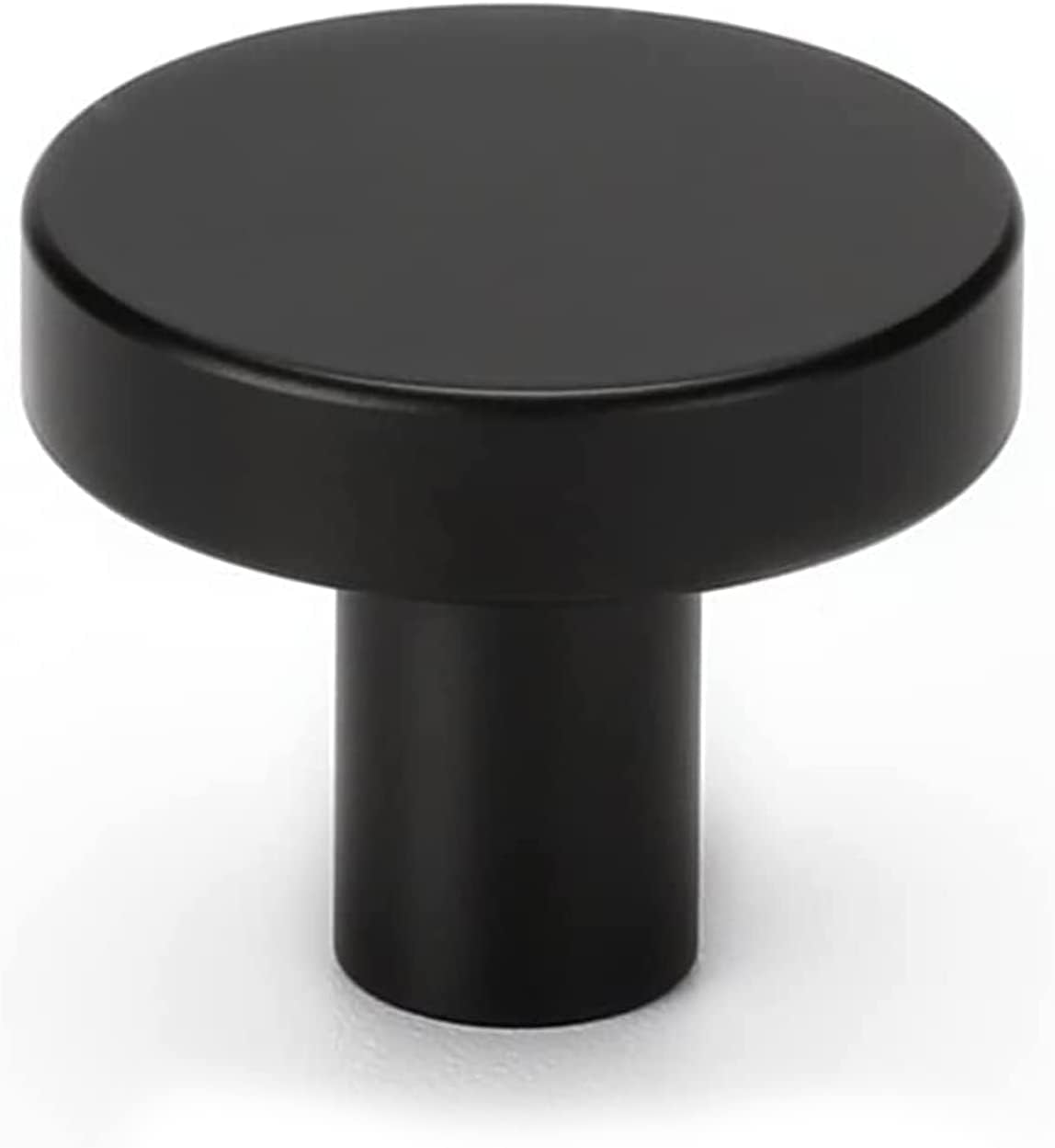 20 Pack Black Cabinet Knobs Round Dresser Knobs Matte Black Solid Kitchen Cabinet Knobs Aluminum Alloy Cabinet Door Knobs for Dresser Drawers Vintage Cabinet Knobs Drawer Knobs