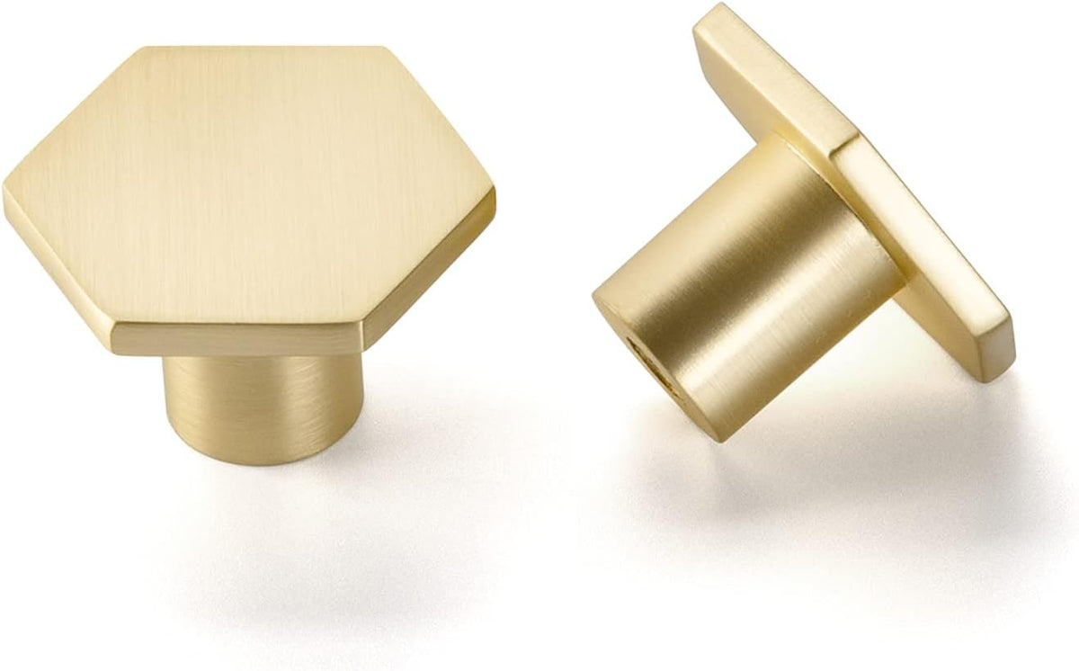 5 Pack Cabinet Knobs Gold Kitchen Drawer Knobs - LS6275GD Gold Cupboard Knobs Kitchen Cabinet Hardware Gold Drawer Knobs Cabinet Door Knobs