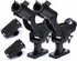 Adjustable Rotatable Plastic Fishing Rod 3 Mount Rack Holder Bracket Boat Canoeing Rowing Mount Kit Kayak Side Rod Holder