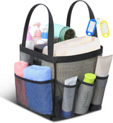Mesh Shower Caddy Tote, Large Shower Caddy Basket Portable, Quick Dry Hanging Toiletry Bag, 8 Storage Pocket Handle Bath Organizer for College Dorm, Gym, Camp, Travel