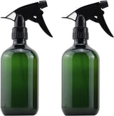 Plastic Spray Bottles 17OZ Empty Spray Bottle 2PCS Refillable Water Squirt Bottles Leakproof Water Spray Bottles for Cleaning Solution Alcohol Gardening Plants and Hairdressing, green