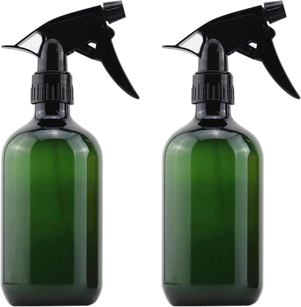 Plastic Spray Bottles 17OZ Empty Spray Bottle 2PCS Refillable Water Squirt Bottles Leakproof Water Spray Bottles for Cleaning Solution Alcohol Gardening Plants and Hairdressing, green