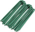 IME Garden Staples U Shaped Ground Anchors Stakes Pegs Pins Spikes for Securing Lawn Farm Sod Barrier Landscape Grass Fabric Netting Green 15CM 20Pack