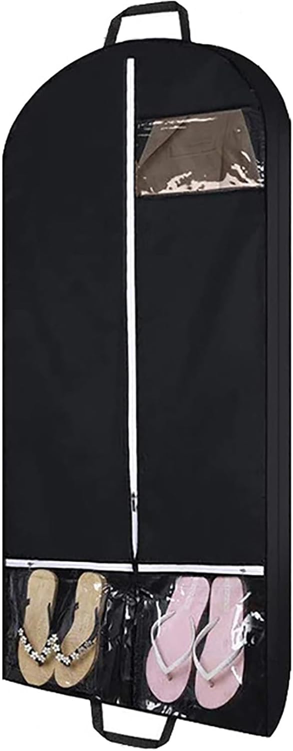 Garment Bags Hanging Clothes Travel, 50.4 Inch Long Suit Bags Cover for Women Dresses and Men Coats