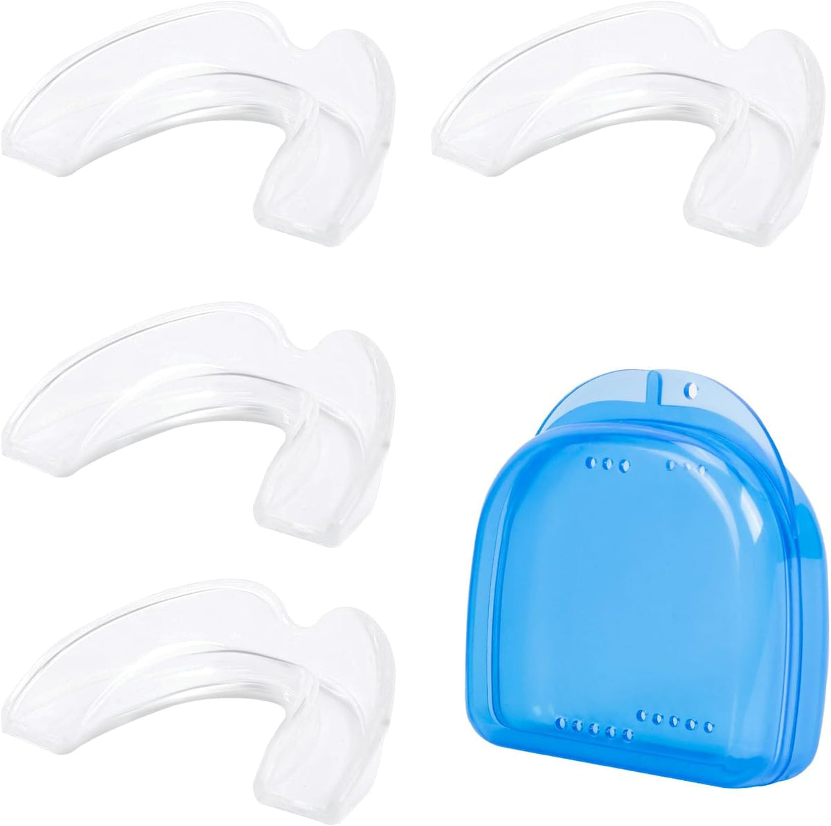Mouth Guard for Grinding Teeth, Moldable Dental Guard for Night Sleeping - 4 Pack