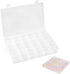 36 Grids Plastic Organizer Storage Container Box, Clear Removable Grid Box Organizer for Jewelry Tackle Crafts Earring Cosmetics