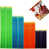 32 PCS Food Bag Sealer Sticks, 4 to 12 Inch Chip Clips, 4 Lengths Storage Closures for Keeping Snack Fresh, Grip Sealers for Pet Dog Food (32)
