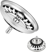 2 Pack Kitchen Sink Strainer, Stainless Steel Sink Drain Stopper, 3.15 Inch/8cm Sink Plug