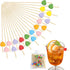 100 PCS Cocktail Picks, 12 cm Toothpicks for Appetizers, Bamboo Heart-Shaped Fruit Sticks Cocktail Sticks Skewers for Drinks and Barbeque Snacks