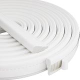 Weather Stripping Door Seal Strip, 16.4 Ft Door Windows Insulation Strip Self Adhesive Draft Stoppers Foam Tape for Doors and Windows Frame Gap Blocker(White)