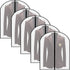 Garment Bag Suit Bag, 5 Pack Coat Cover Clothes Storage Bags Garment Dust Cover Bags with Zipper for Coat Suits Dresses Costumes Uniforms (40 x 24in, L)