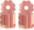 12 Pcs Cedar Blocks for Clothes Storage, Cedar Wood Flowers Rings Natural Aromatic Cedar Accessories for Closets & Drawers