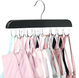 Belt Hanger Bra Hanger Tie Rack, Belt Organizer for Closet Accessories with 14 Hooks, Sturdy Wood for Closet Organizers and Storage