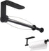 Paper Towel Holder Under Cabinet, Self Adhesive or Drilling, Wall Mount Stainless Steel Paper Towel Rack for Kitchen Toilet Bathroom