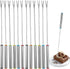12 Pieces Fondue Forks, Stainless Steel Fondue Forks Roasting Sticks 24cm Fondue Skewers with Heat Resistant Handle for Cheese Chocolate Fondue Roast Marshmallows Meat