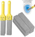 6Pc Pumice Stone for Toilet, Toilet Pumice Cleaning Stone with 2 Handle, Replaceable Toilets Pumice Stones for Cleaning, Nature Scouring Stick for Hard Water Stains, Bathroom Tiles Limescale Remover