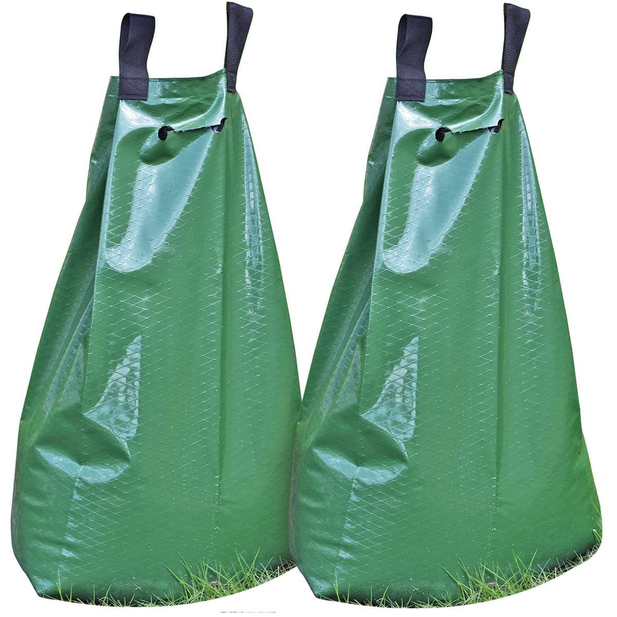 20 Gallon Zipper Watering Bags (2 Pack) - Automatic Irrigation Drippers for New Plant Trees Trunk