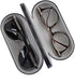 [2 in 1] Dual Glasses Case Hard Shell Eyeglass Case Protective for 2 Eyeglasses (Not Suitable for Sunglasses)