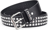 Studded Belts Women Y2K Stud Punk Rock Woman Girls Black Waist Belt for Cosplay Halloween