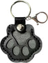 Pet Hair Keepsake Box for Dog, Pets Hair Storage Pouch Fur Memorial Keyring for Pet Commemorative,Dog Cat Paw Shape Leather Keychain Pendant