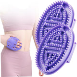 Meridian Massage Brush, 2pcs Non Scratch Soft Rubber Massage Combs, Relaxing Body Massager, Full-Body Relaxation Tool for Anti Cellulite Slimming Conditioning