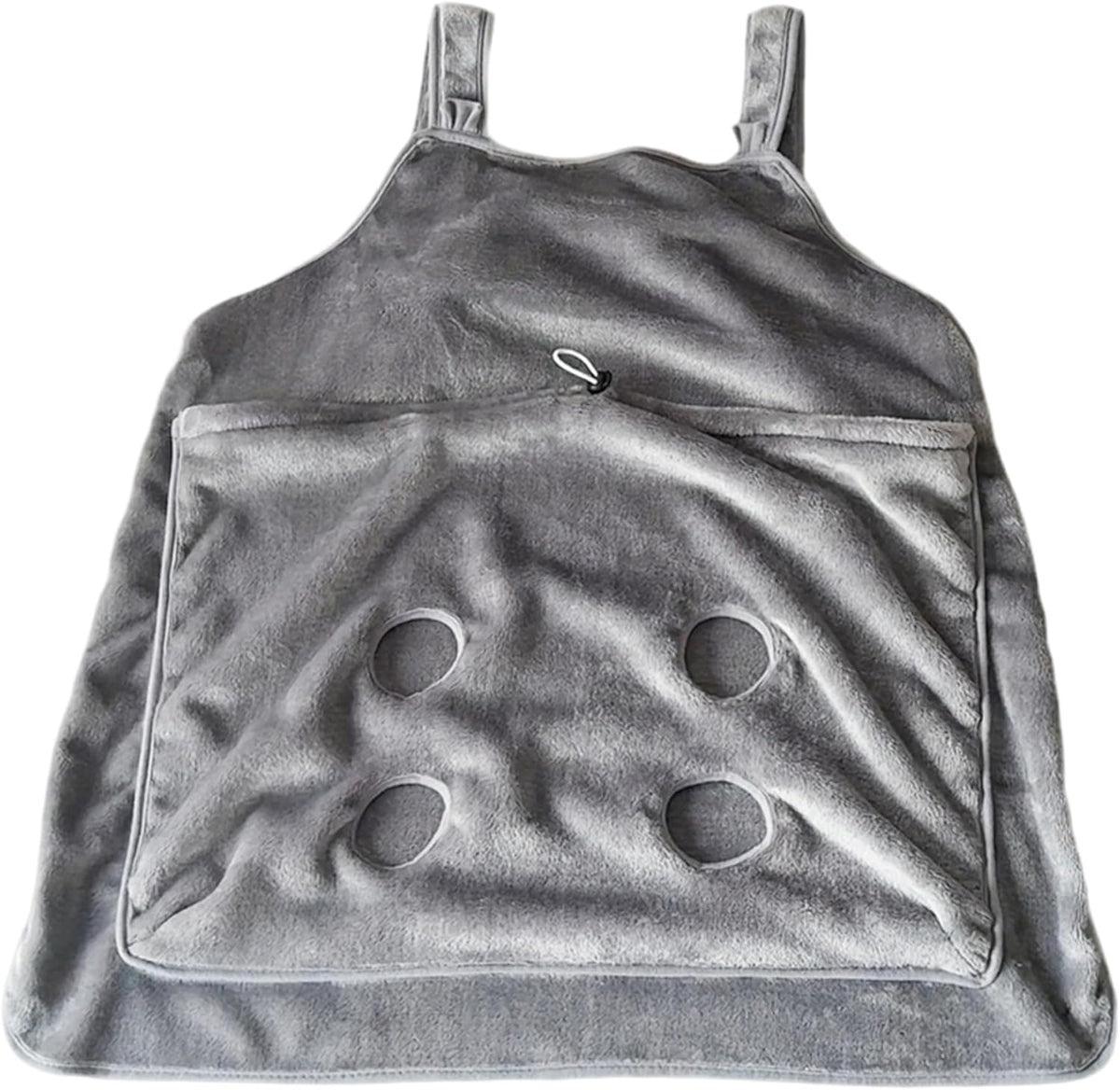 Cat Sling Soft Flannel Cat Apron with Claws Holes Multifunctional Adjustable Pet Carrier for Nail Cutting Cozy Sleeping Petting