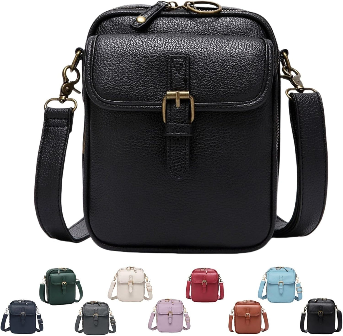 Collaborate 1 Crossbody Leather Bag, Urvashi Crossbody Leather Bag Anti Theft, Cross Body Bag, Lady's Vintage Shoulder Purse