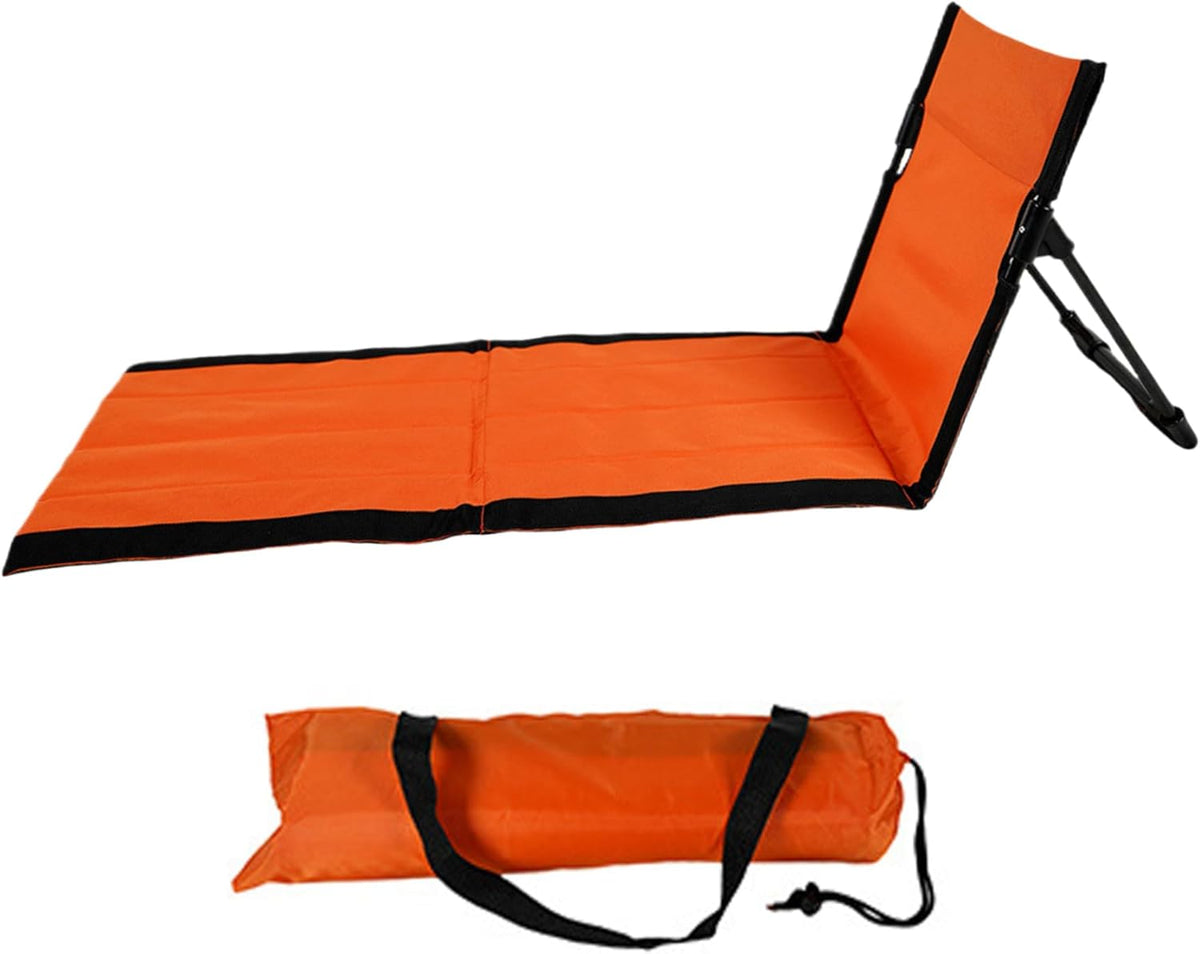 Reclining Beach Mat 15x43.3x15.8/15x26.8x15.8'' Oxford Cloth Waterproof Foldable Beach Lounge Chair Lightweight & Portable Lounger for Adults Holidays Camping Park