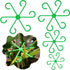 12PCS Plant Stem Support, 4 Sizes Climbing Houseplant Stem Holders, Reusable Flower Trellis Stem Hook Plant Care Growth Accessories for Flower Plants Indoor Outdoor