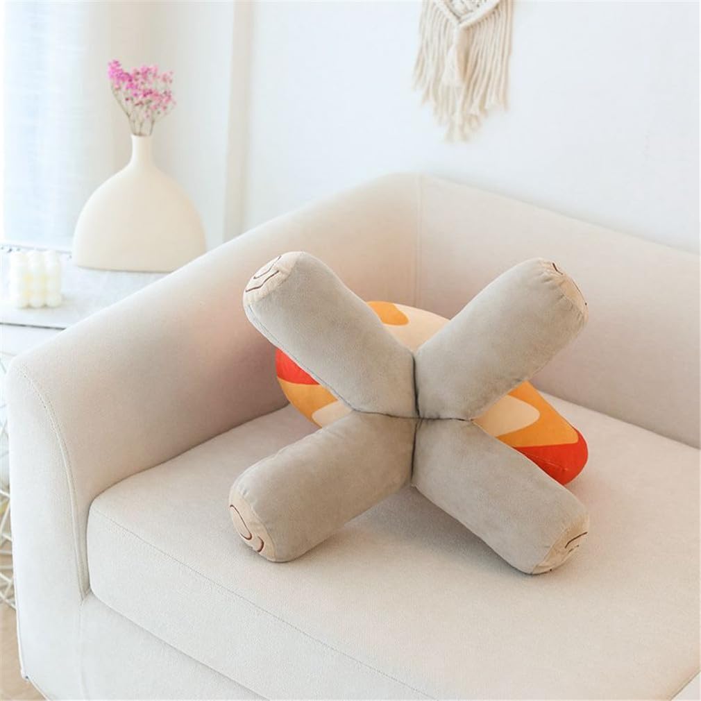 Funny Campfire Pillow Simulation Bonfire Pillow for Outdoor Camping Style Room Decor