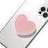Heart-Shaped Phone Grip and Stand, Collapsible Expandable Design, Pink