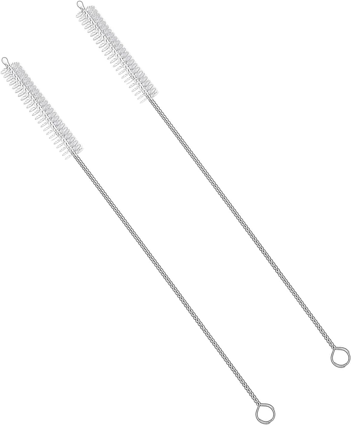 2 PCS Straws Cleaning Brush Extra Wide 10mm diam Straw Brush for Washing Ss Drink Straws Tea Pot Spout Glass Bottles Mini Micro Pipe（12 inches）