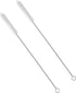 2 PCS Straws Cleaning Brush Extra Wide 10mm diam Straw Brush for Washing Ss Drink Straws Tea Pot Spout Glass Bottles Mini Micro Pipe（12 inches）