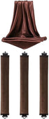Heatless Hair Curler Set, Satin Overnight Curling Rods, 4-Piece Styling Kit with Hook, Brown