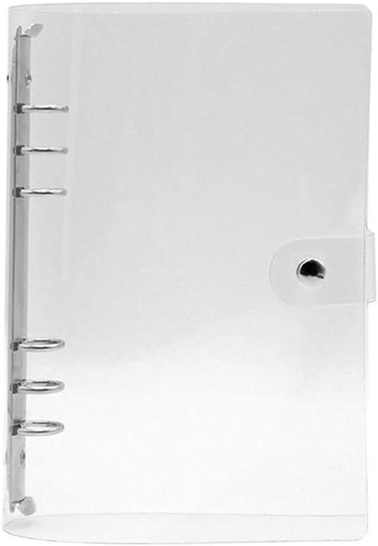 1Pc Transparent PVC Clip File Folder Loose Notebook Sheet R-ing Binder Diary Agenda School Office Supplies