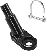 12mm Heavy Duty Steel Trailer Hitch Coupler with Safety Locking Pin for Kids and Pets, Fits QR and Solid Axles, Easy Installation, and Secure Bicycle Connector